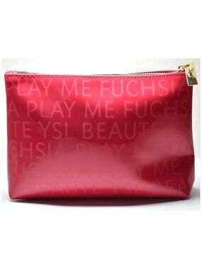 Yves Saint Laurent Beaute New Play Me Fuchsia Makeup Bag. Size 8" X 5"